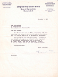 1960 Letter from Congressman