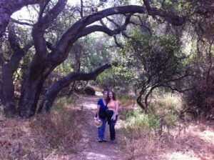 Michele & Melanie on a hike.